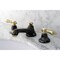 Kingston Brass NS4469BAL 8" Widespread Bathroom Faucet, Black Stainless Steel/ Brass NS4469BAL - alternate 4